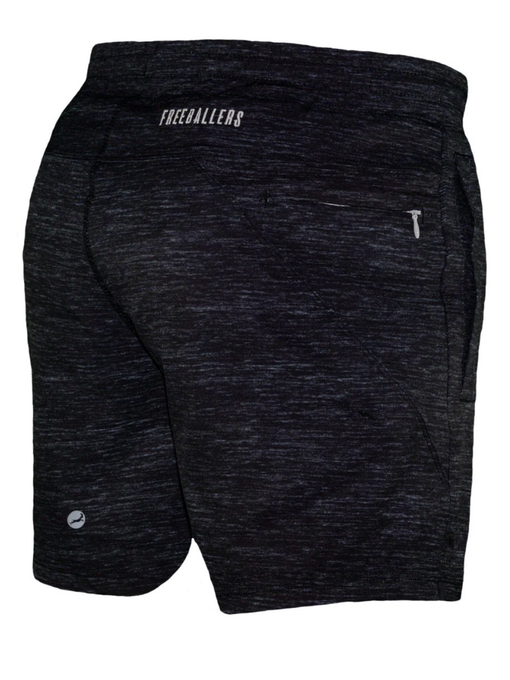 Freeballers By Metipex boys XL Black Heather Athletic Shorts
